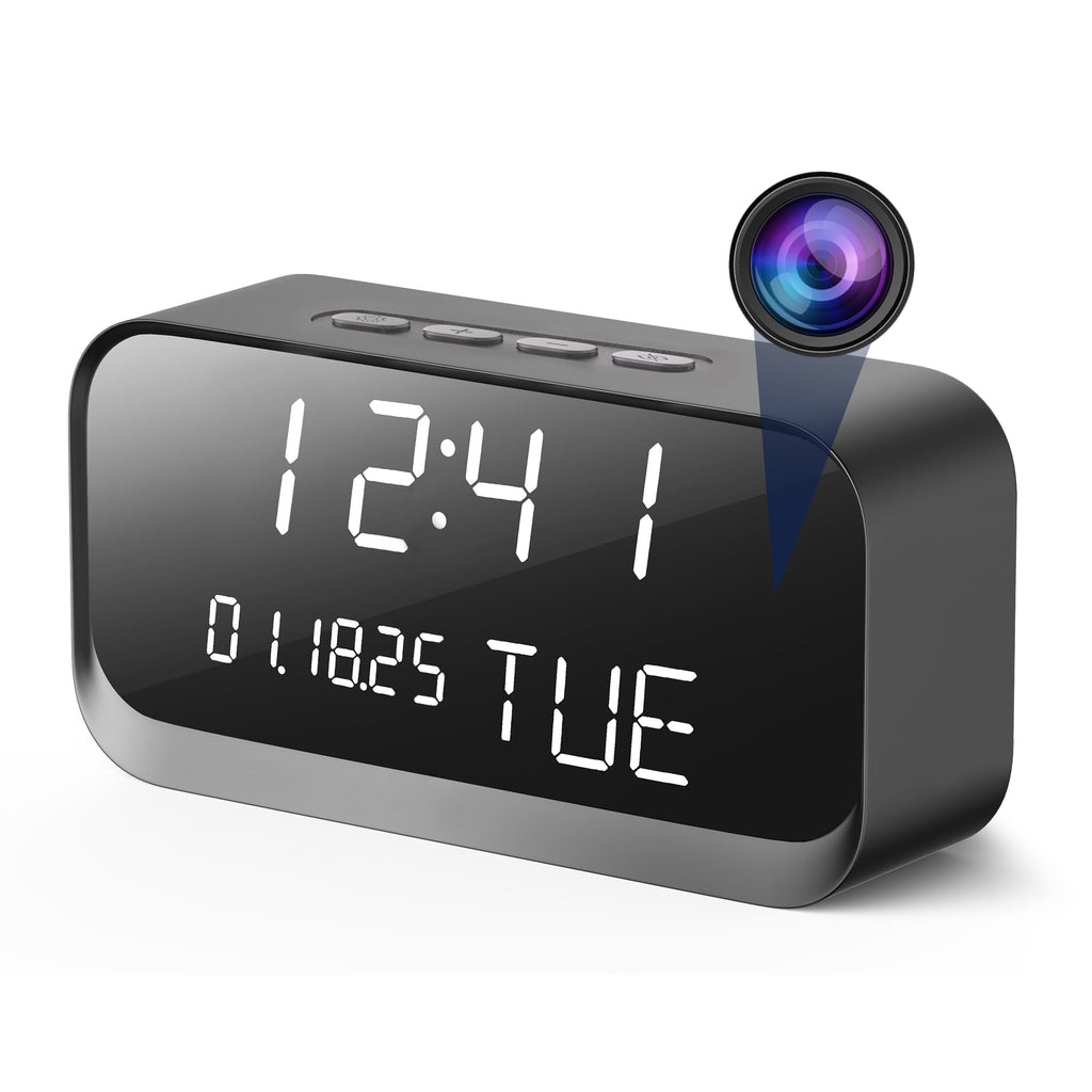 Smart Digital Clock Camera – Dual Band WiFi 5GHz & 2.4GHz Security