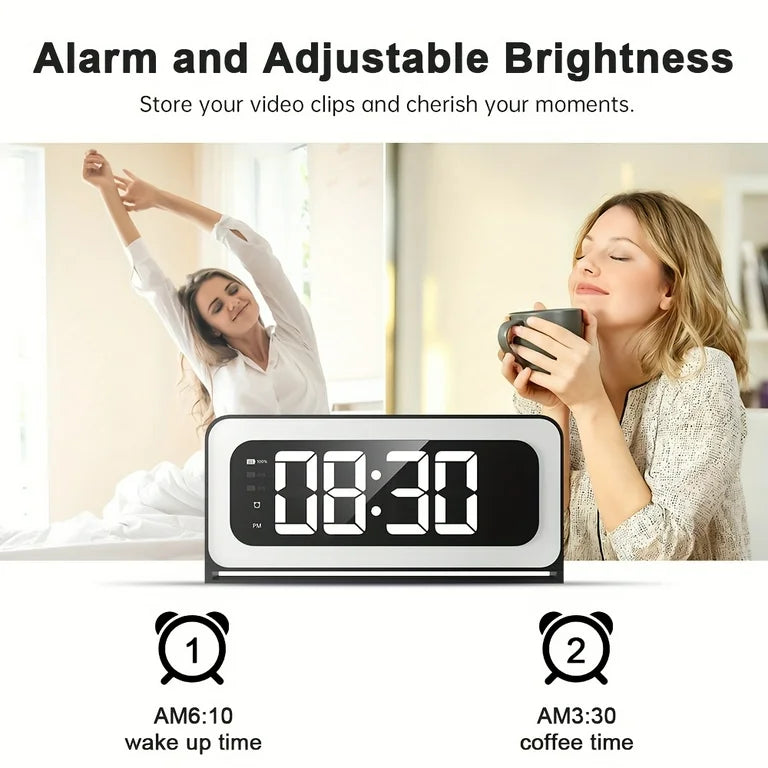 Smart Digital Clock Camera – Dual Band WiFi 5GHz & 2.4GHz Security