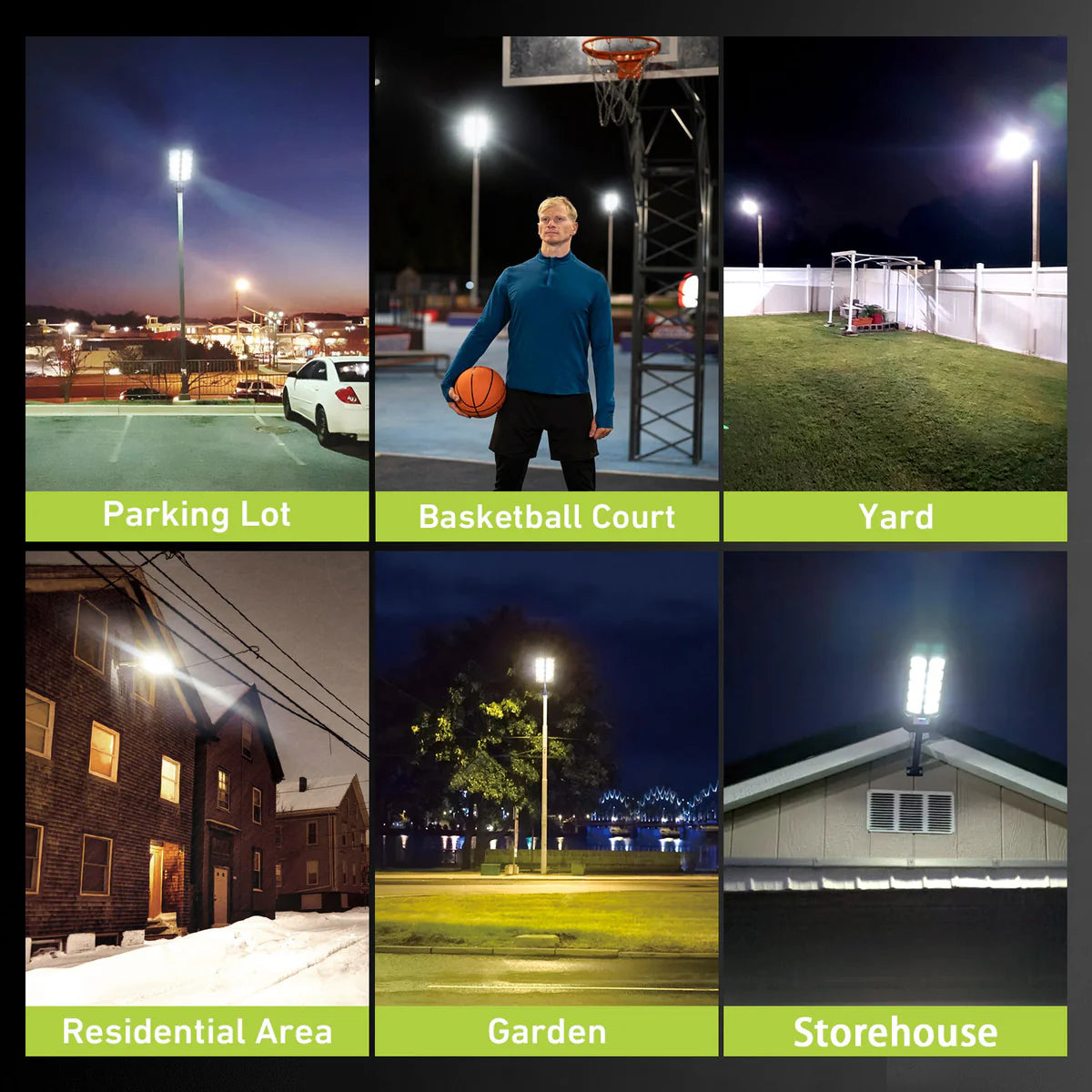 Upgraded Solar Street Light Outdoor – Super Bright LED, IP65 Waterproof, LiFePO4 Battery